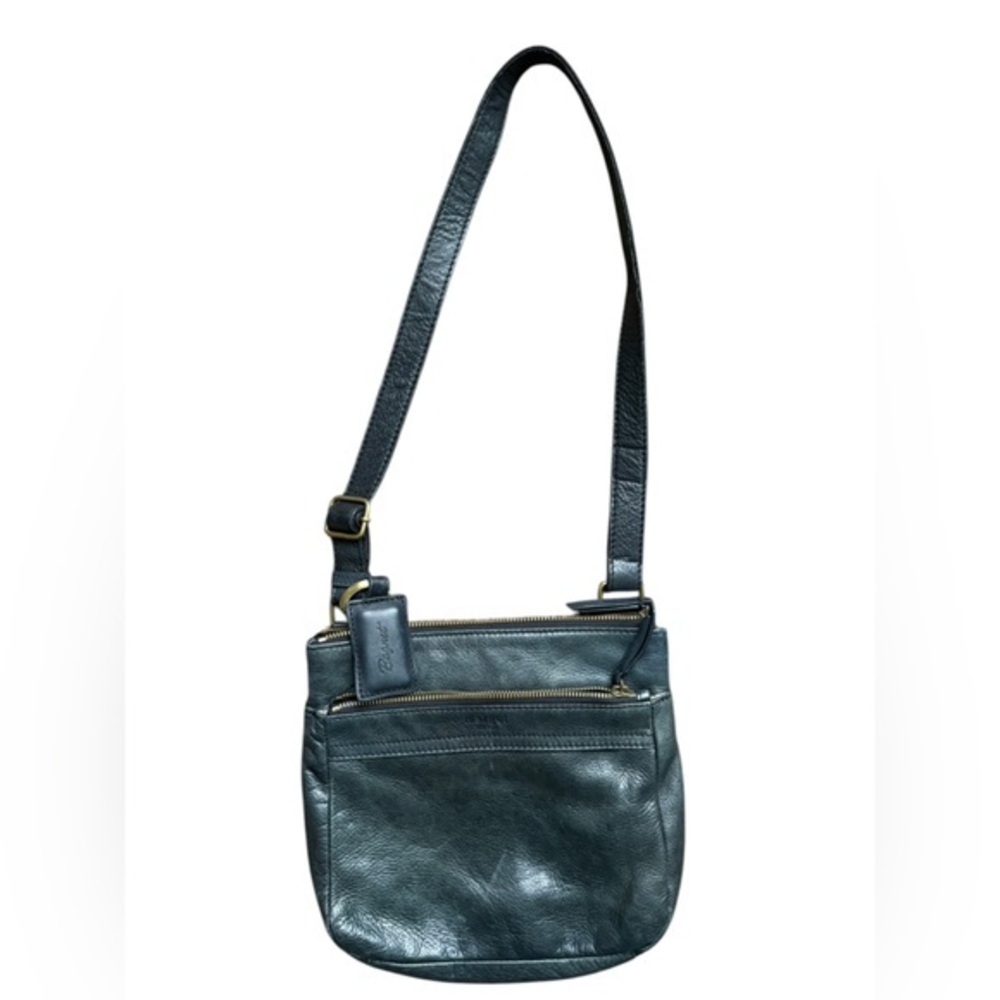 Margot New York leather gray/ blue bag .